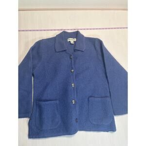 Appleseed’s Petite 100% Wool cardigan sweater